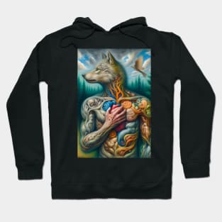 wolf man Hoodie